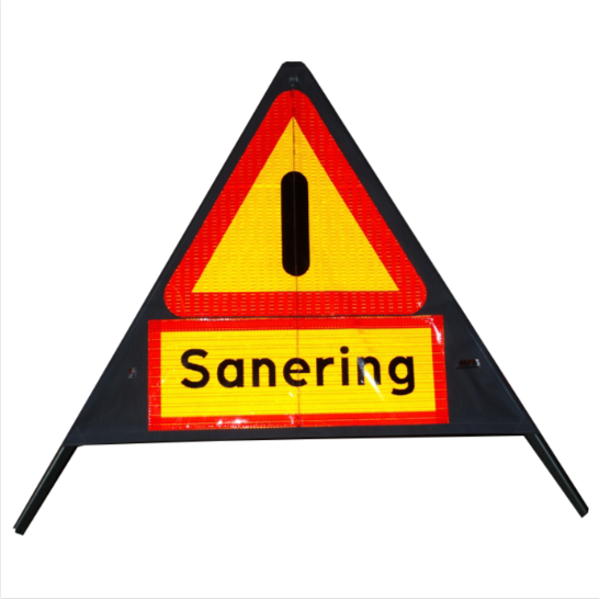 Collapsible Tripod Warning Sign
