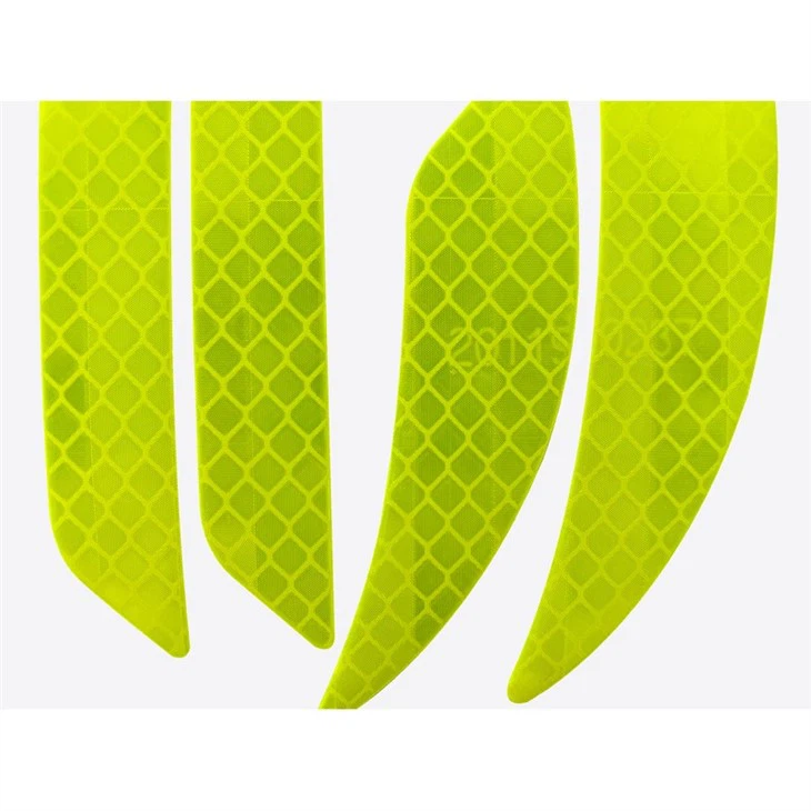 High Intensity Prismatic Yellow Reflective Hard Hat Sticker